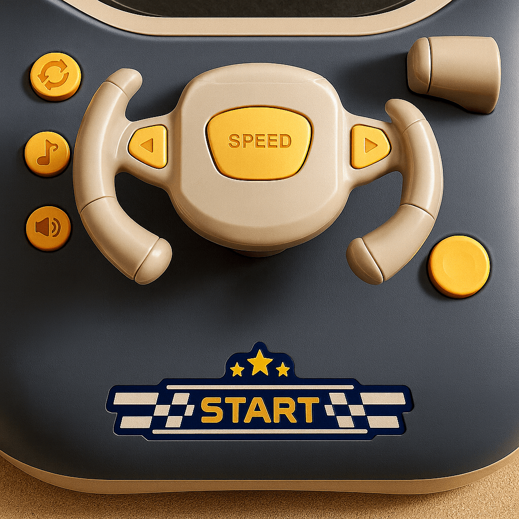 Race Master Kids' Steering Wheel Toy - MiniArcadeToys